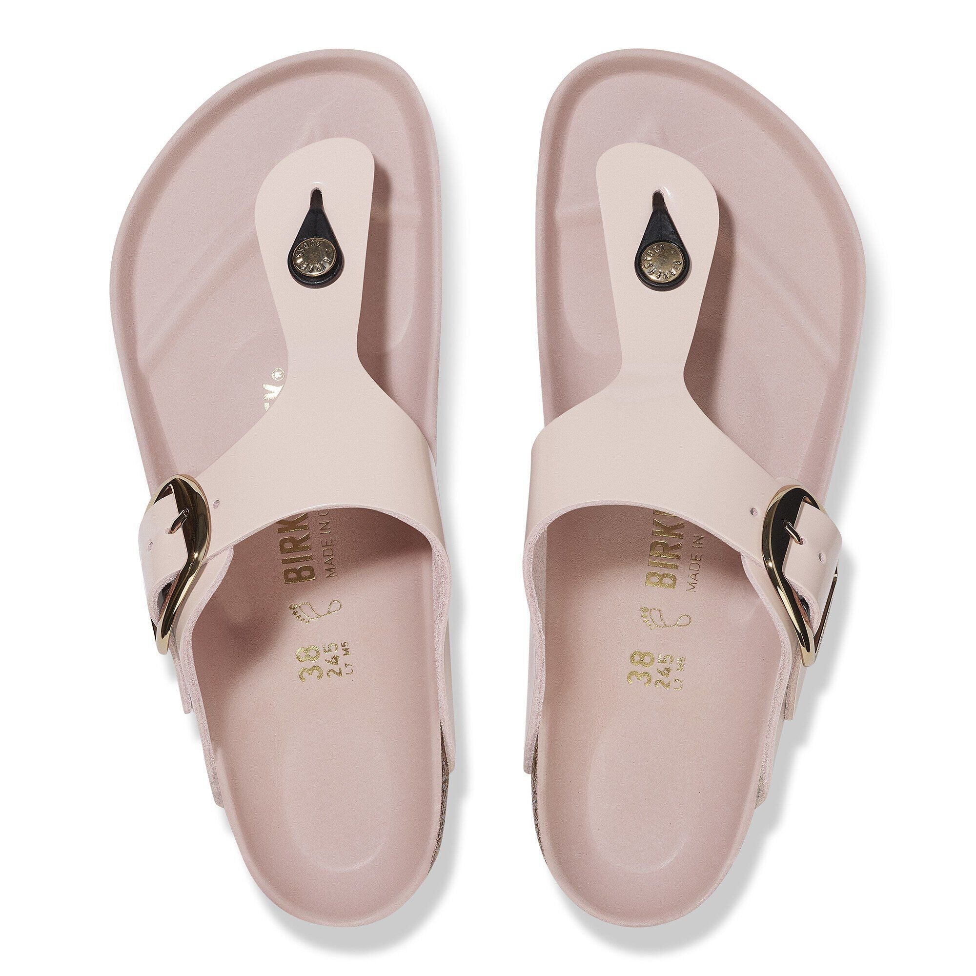 Gizeh Big Buckle | High-Shine Patent Leather | Light Rose - Image 4