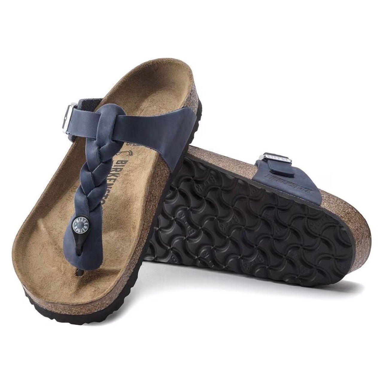 Gizeh Braided | Oiled Leather | Navy - Image 5