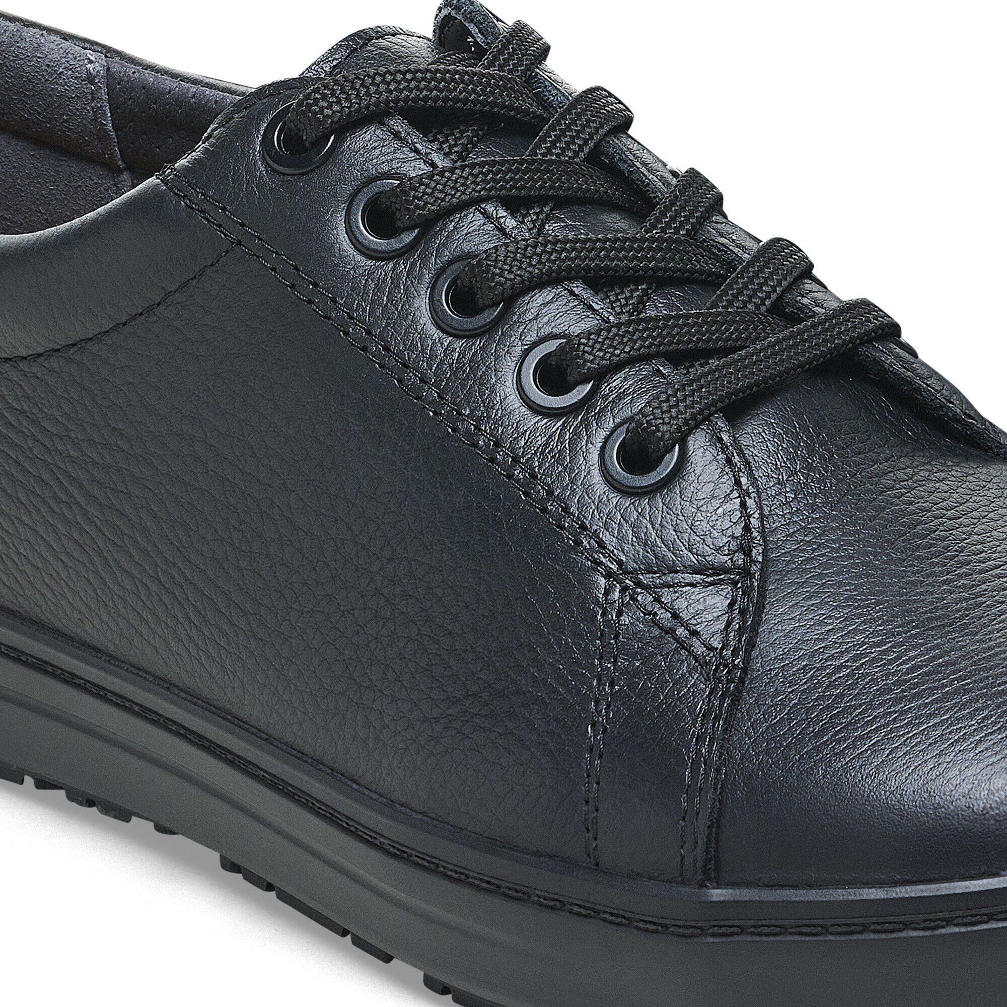 QO 500 Lace Up | Leather | Black/Black - Image 5
